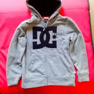 DC boys size 6 hoodie Gray